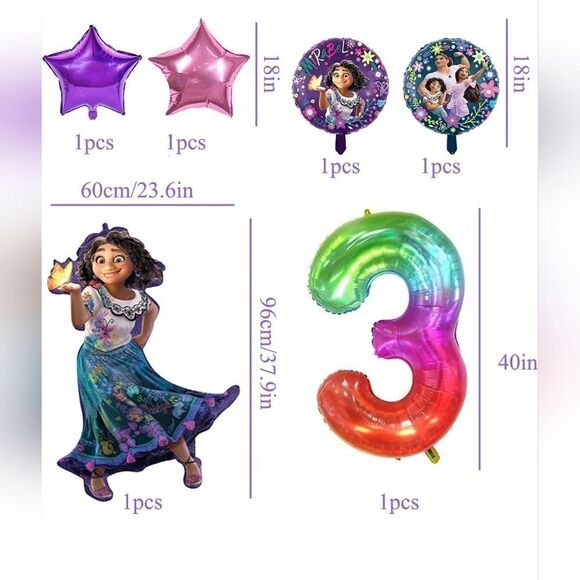 NWT Encanto Birthday Party Supplies, Encanto Party Decorations For 3rd Birthday - Picture 3 of 7